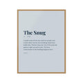 The Snug — Irish pub slang definition print in warm clay