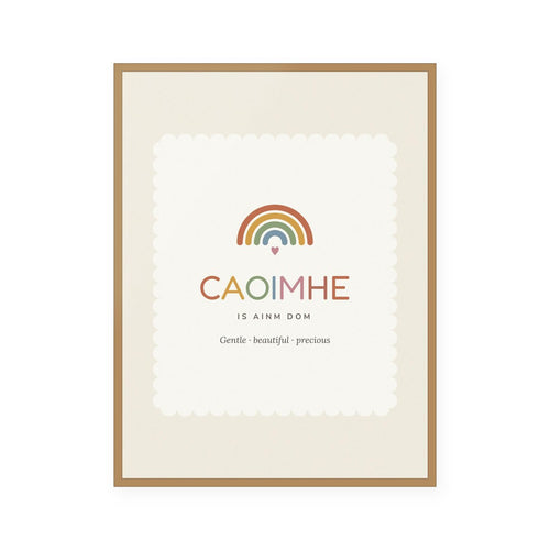 Caoimhe — Irish name meaning nursery print with rainbow
