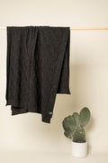Royal merino throw - Charcoal grey